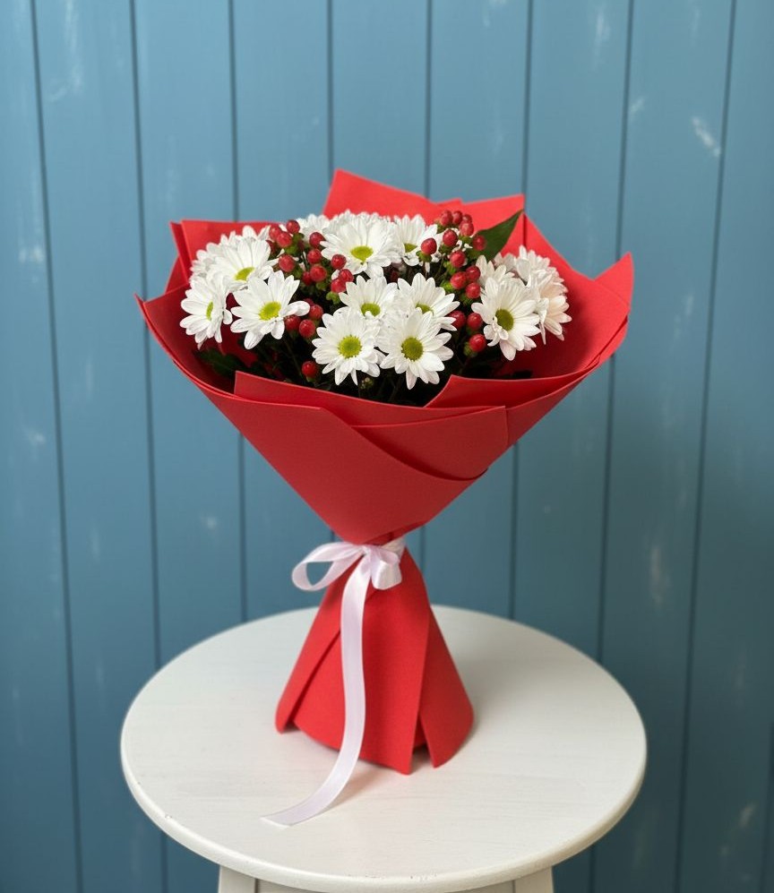 Букет цветов из: Хризантемы в Амурзете