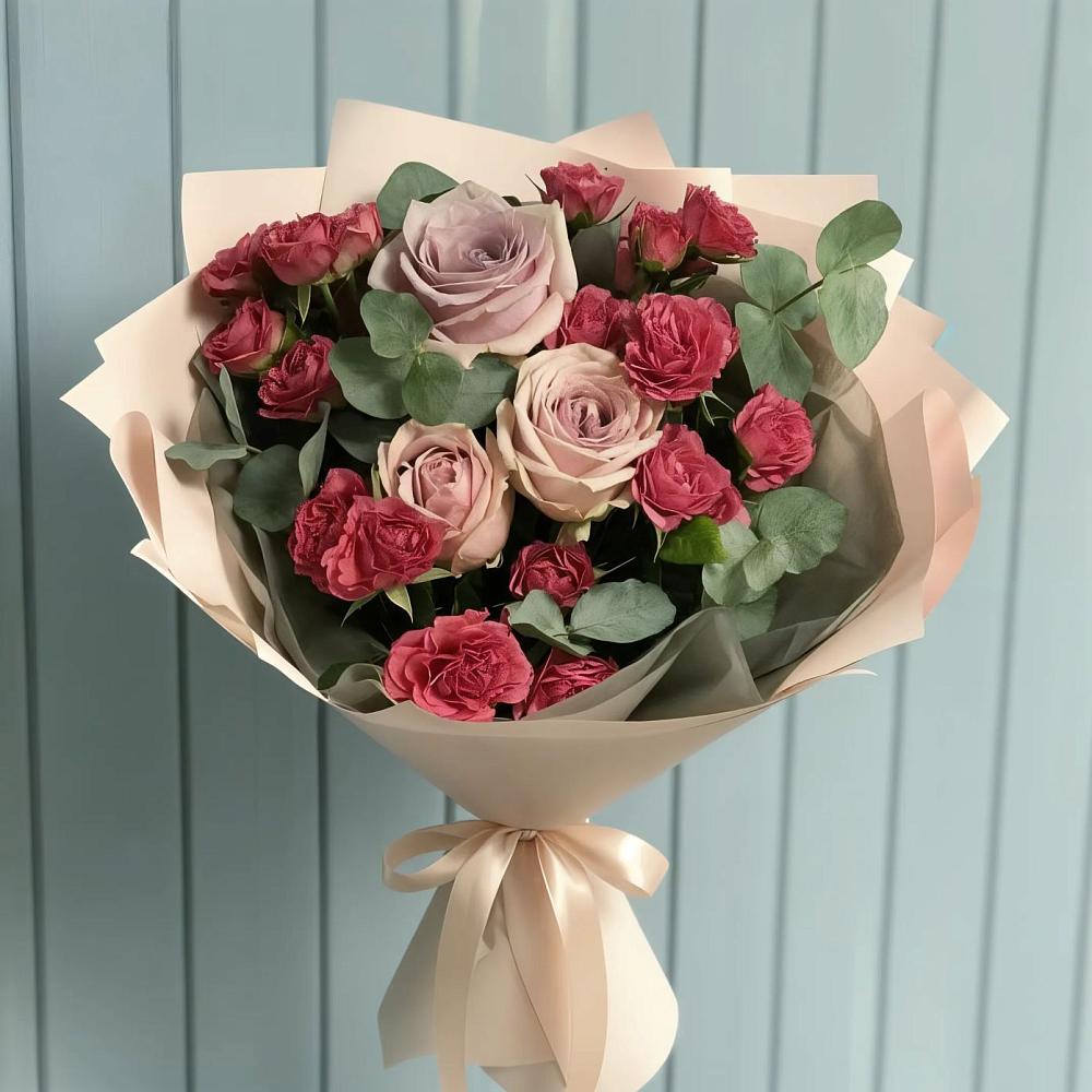 Букет цветов из: Гвоздики и Розы в Амурзете