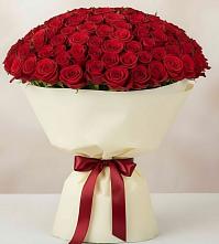 Букет 101 Красная роза Милано в Амурзете