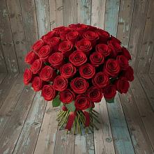 Букет 55 Красных роз Фридом #REPLACE_PRED# Амурзете