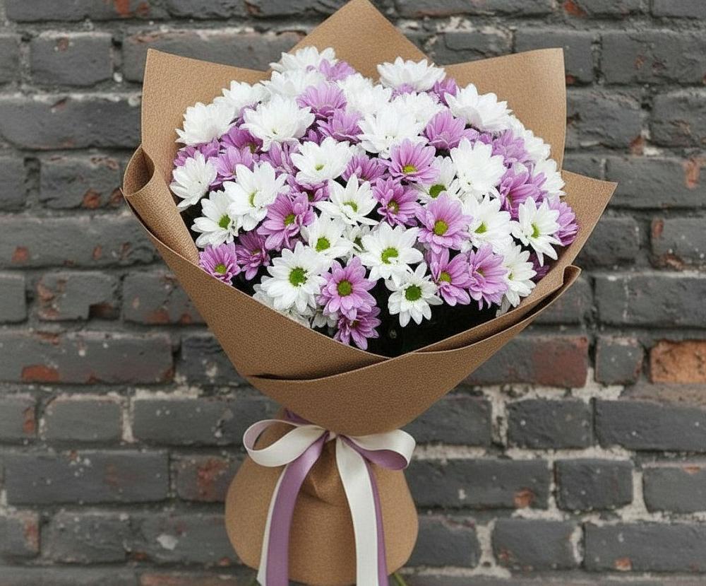 Букет цветов из: Хризантемы в Амурзете