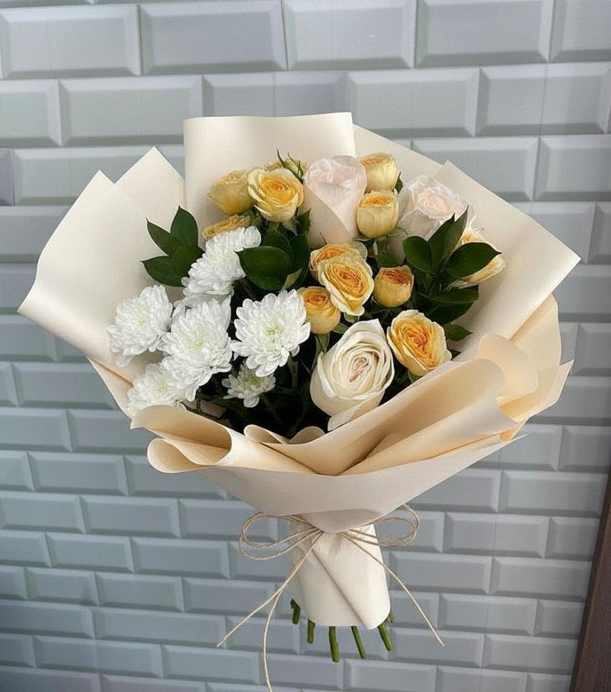 Букет цветов из: Розы и Хризантемы в Амурзете