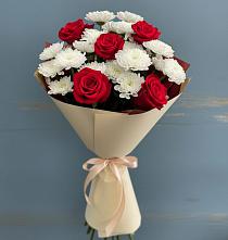 Букет цветов из:  Розы и Хризантемы в Амурзете