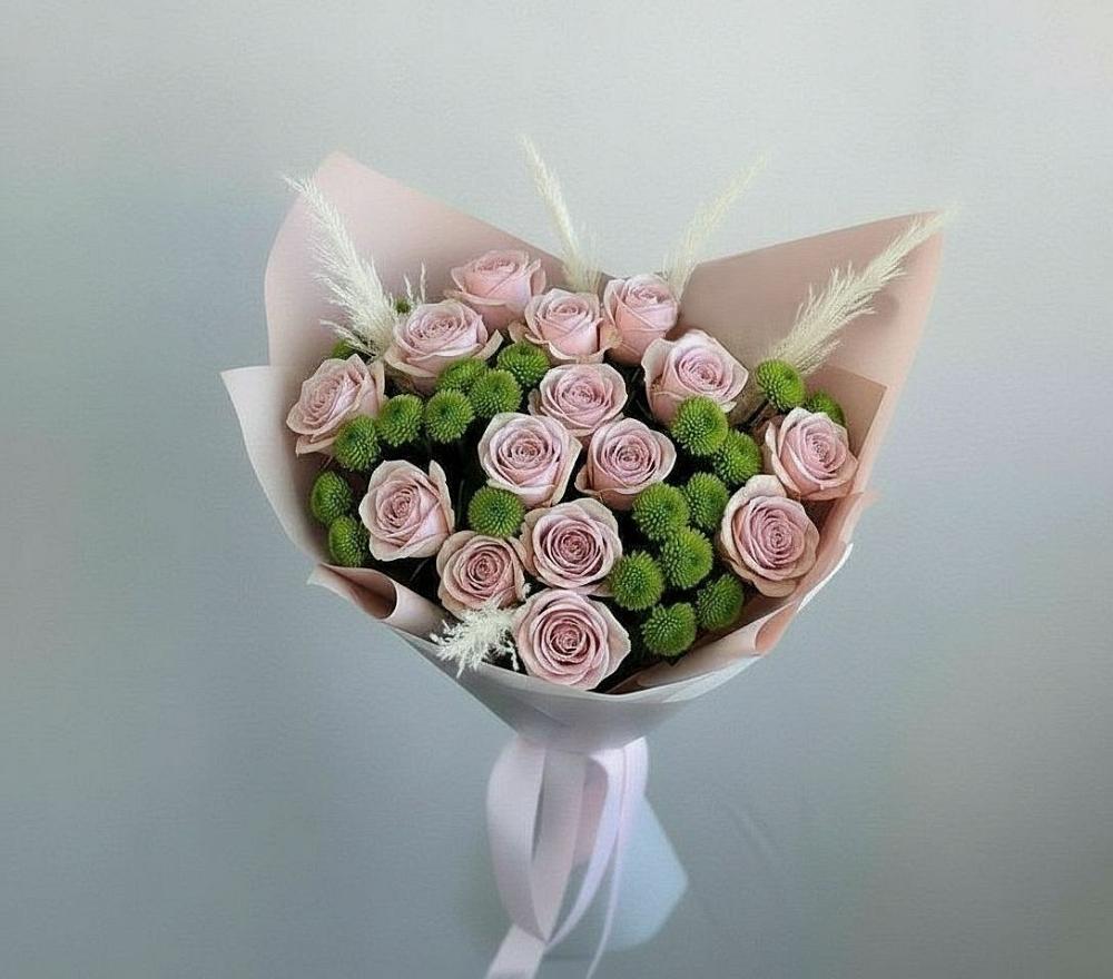 Букет цветов из: Розы и Хризантемы в Амурзете