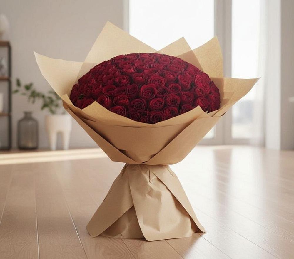 Букет 101 Красная роза в Амурзете