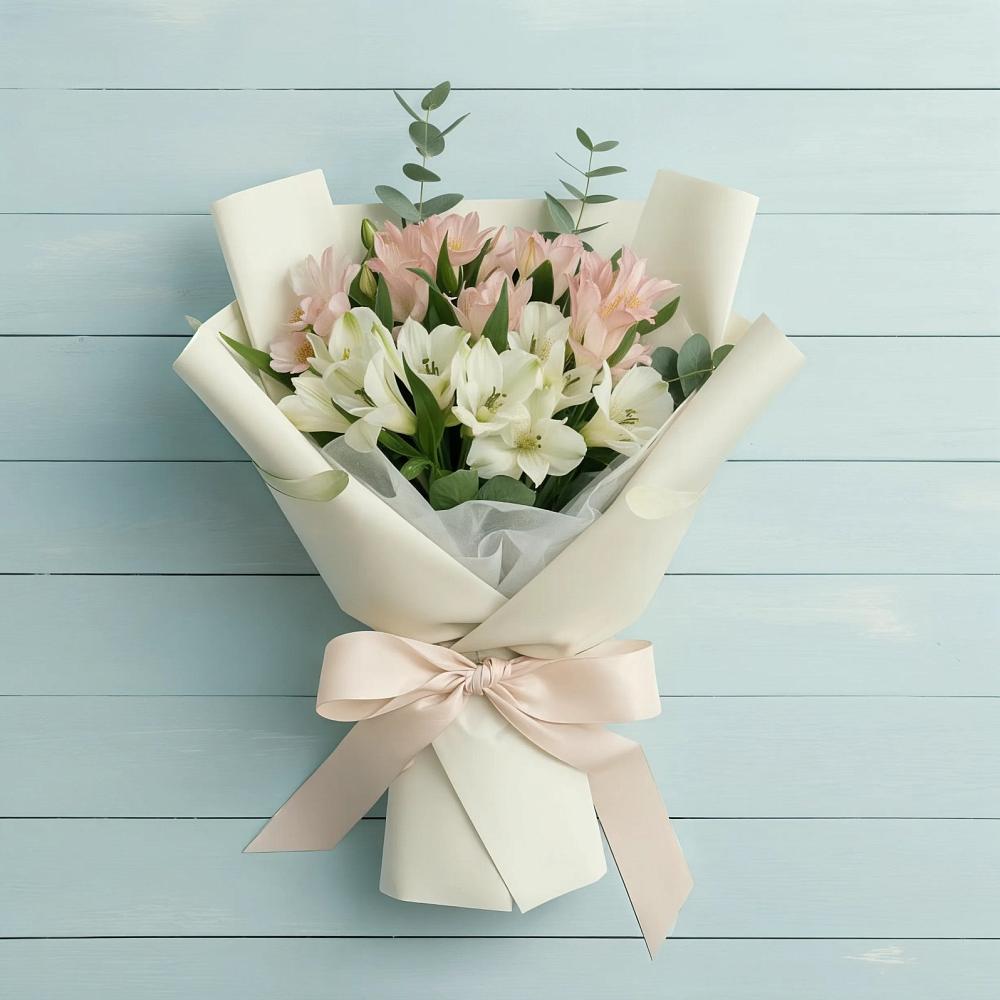 Букет цветов из: Альстромерии в Амурзете